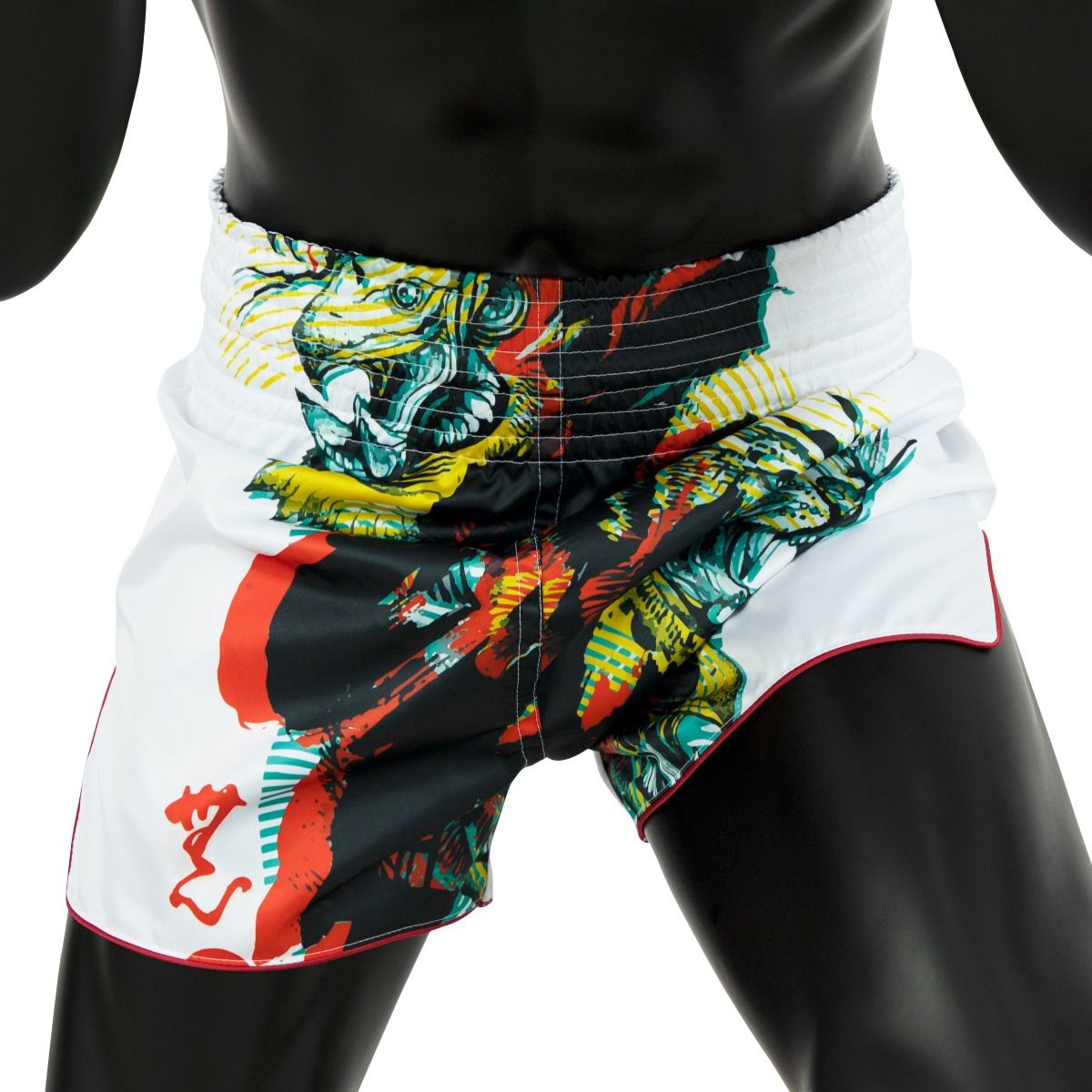 Fairtex White Satoru Slim Cut Muay Thai Boxing Short - OTM Fight ShopFairtex